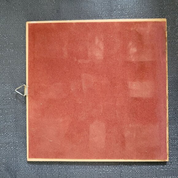 Vintage Ceramic Tile Art With Tropical Fish Design 6" x 6" Wall Decor - Picture 3 of 3